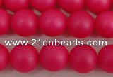 CSB1302 15.5 inches 8mm matte round shell pearl beads wholesale