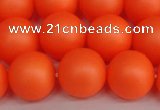 CSB1313 15.5 inches 10mm matte round shell pearl beads wholesale