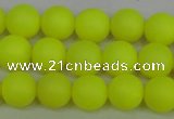 CSB1315 15.5 inches 4mm matte round shell pearl beads wholesale