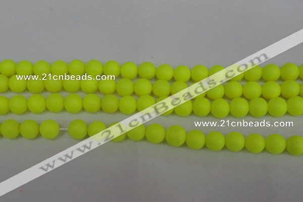 CSB1316 15.5 inches 6mm matte round shell pearl beads wholesale