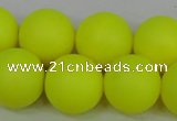 CSB1318 15.5 inches 10mm matte round shell pearl beads wholesale