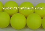 CSB1319 15.5 inches 12mm matte round shell pearl beads wholesale