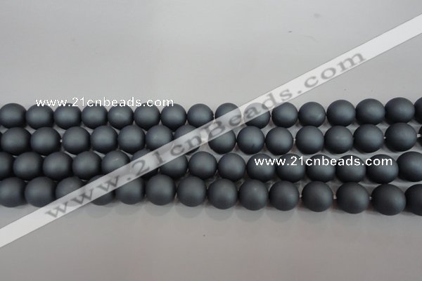 CSB1326 15.5 inches 6mm matte round shell pearl beads wholesale