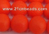 CSB1342 15.5 inches 8mm matte round shell pearl beads wholesale