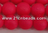 CSB1346 15.5 inches 6mm matte round shell pearl beads wholesale