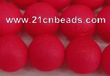 CSB1347 15.5 inches 8mm matte round shell pearl beads wholesale