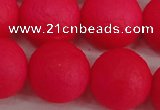 CSB1349 15.5 inches 12mm matte round shell pearl beads wholesale