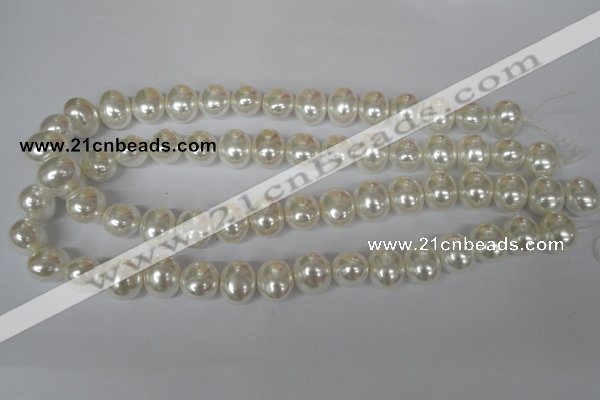 CSB135 15.5 inches 12*15mm – 13*16mm oval shell pearl beads