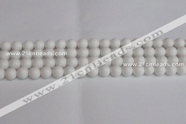 CSB1353 15.5 inches 10mm matte round shell pearl beads wholesale