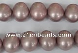 CSB138 15.5 inches 12*15mm – 13*16mm oval shell pearl beads