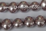 CSB140 15.5 inches 12*15mm – 13*16mm oval shell pearl beads