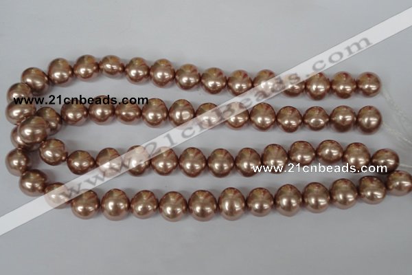 CSB141 15.5 inches 12*15mm – 13*16mm oval shell pearl beads