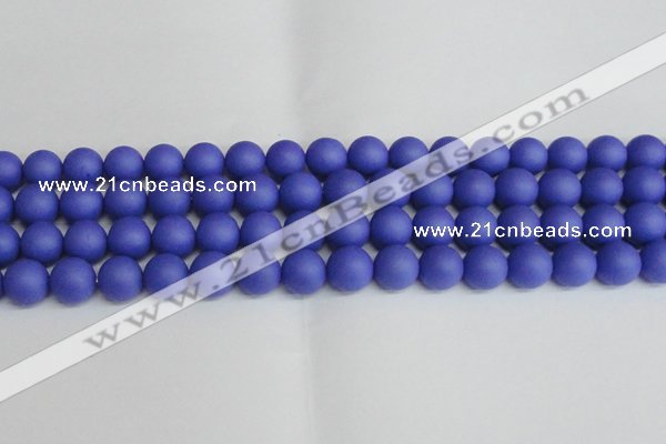 CSB1414 15.5 inches 12mm matte round shell pearl beads wholesale