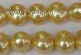 CSB143 15.5 inches 12*15mm – 13*16mm oval shell pearl beads