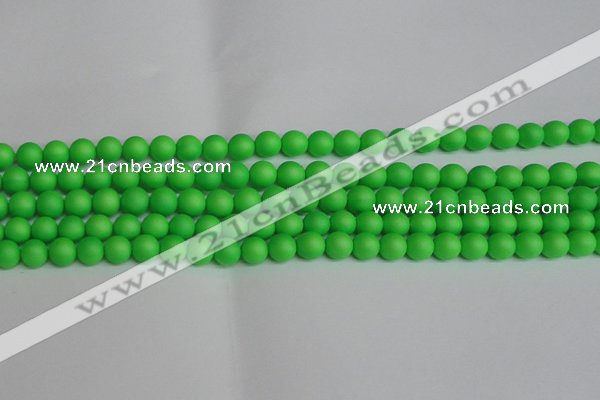 CSB1431 15.5 inches 6mm matte round shell pearl beads wholesale