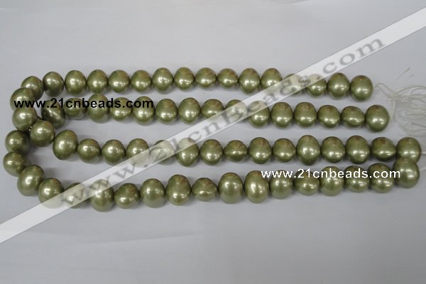 CSB144 15.5 inches 12*15mm – 13*16mm oval shell pearl beads