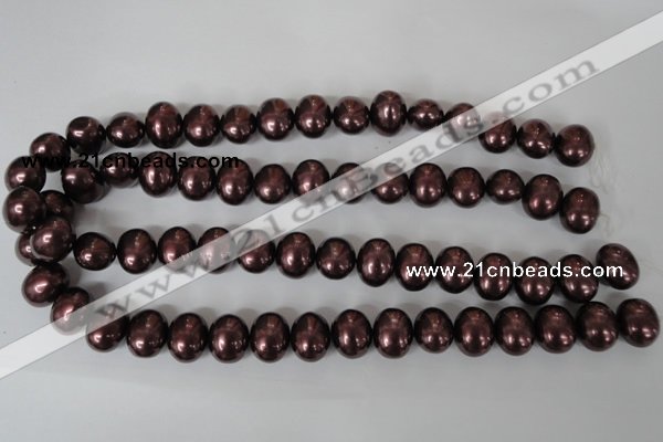 CSB149 15.5 inches 12*15mm – 13*16mm oval shell pearl beads