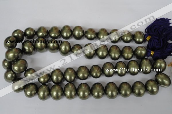 CSB167 15.5 inches 15*18mm – 16*19mm oval shell pearl beads