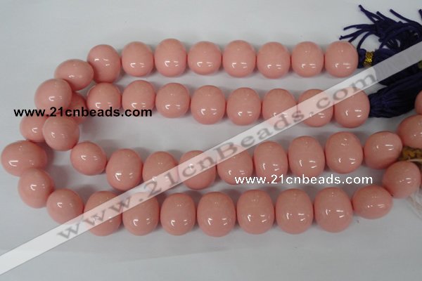 CSB168 15.5 inches 17*19mm – 18*20mm oval shell pearl beads