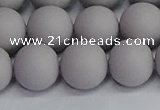 CSB1684 15.5 inches 12mm round matte shell pearl beads wholesale