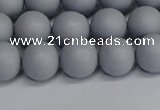 CSB1692 15.5 inches 8mm round matte shell pearl beads wholesale