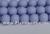 CSB1701 15.5 inches 6mm round matte shell pearl beads wholesale