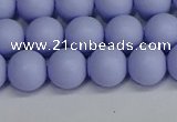 CSB1702 15.5 inches 8mm round matte shell pearl beads wholesale