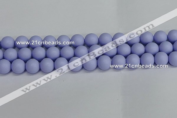 CSB1705 15.5 inches 14mm round matte shell pearl beads wholesale