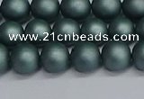 CSB1722 15.5 inches 8mm round matte shell pearl beads wholesale