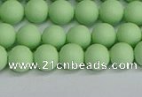 CSB1741 15.5 inches 6mm round matte shell pearl beads wholesale