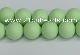 CSB1742 15.5 inches 8mm round matte shell pearl beads wholesale