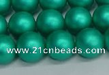 CSB1754 15.5 inches 12mm round matte shell pearl beads wholesale