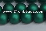 CSB1765 15.5 inches 14mm round matte shell pearl beads wholesale