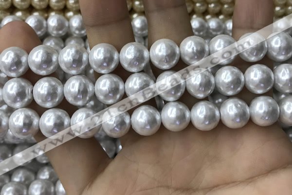 CSB2111 15.5 inches 10mm ball shell pearl beads wholesale
