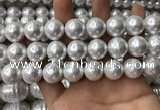 CSB2114 15.5 inches 16mm ball shell pearl beads wholesale