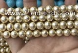 CSB2117 15.5 inches 10mm ball shell pearl beads wholesale