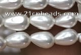 CSB2123 15.5 inches 4*7mm teardrop shell pearl beads wholesale