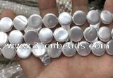 CSB2139 15.5 inches 16mm coin shell pearl beads wholesale