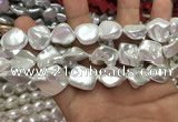 CSB2160 15.5 inches 16*16mm - 18*20mm baroque shell pearl beads