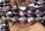 CSB2163 15.5 inches 16*16mm - 18*20mm baroque shell pearl beads