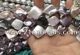 CSB2166 15.5 inches 16*16mm - 18*20mm baroque mixed shell pearl beads