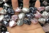 CSB2178 15.5 inches 16*16mm - 20*22mm baroque mixed shell pearl beads