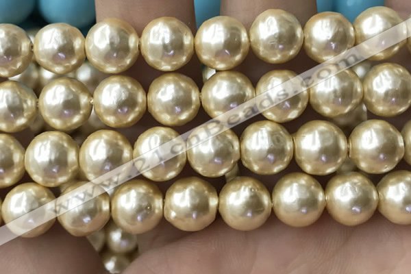 CSB2188 15.5 inches 18mm ball shell pearl beads wholesale