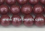 CSB2261 15.5 inches 6mm round wrinkled shell pearl beads wholesale