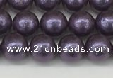 CSB2270 15.5 inches 4mm round wrinkled shell pearl beads wholesale