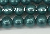 CSB2331 15.5 inches 6mm round wrinkled shell pearl beads wholesale