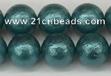 CSB2333 15.5 inches 10mm round wrinkled shell pearl beads wholesale