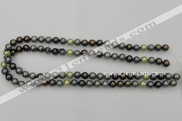 CSB316 15.5 inches 8mm round mixed color shell pearl beads