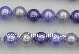 CSB344 15.5 inches 10mm round mixed color shell pearl beads