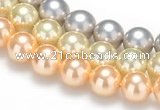 CSB36 16 inches 16mm round shell pearl beads Wholesale